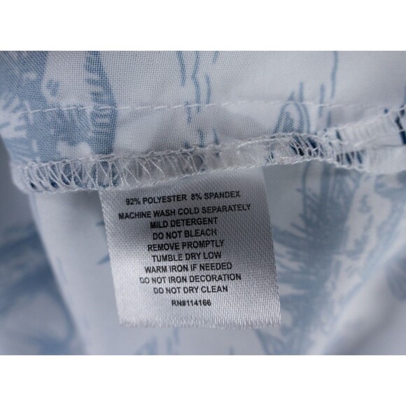 Notre Dame Fighting Irish Shirt Mens Medium White Short Sleeve Hawaiian Tropical - Picture 3 of 8